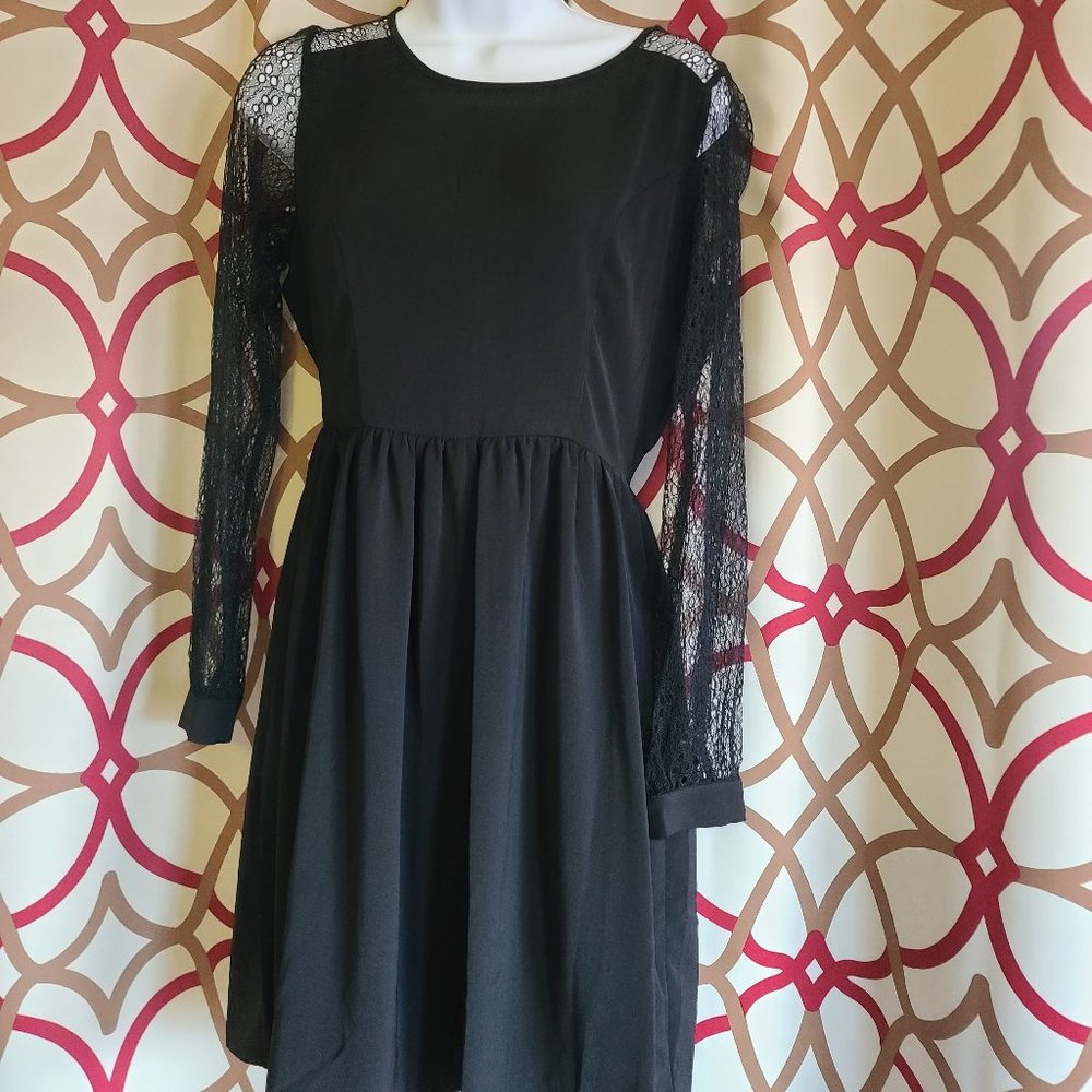 NWOT Doe & Rae Lace Sleeve Dress